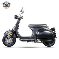 Moto électrique vintage 2020, scooter rétro pour adultes avec grand siège, tension 72v, puissance du moteur 1500w