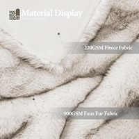 Plaid de luxe en fausse fourrure épaisse et douillette, couverture réversible élégante et moelleuse en fausse fourrure de renard pour l'hiver