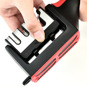 Pocket Pal Professional Manual PP Plastic Nonslip Handle Sharpening Stone <span class=keywords><strong>Sharp</strong></span> Blades 3 or 4 Stage Scissor Knife Sharpener - Product Image 3