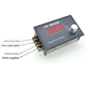 DC6-60V 30A Max DC Motor hız kontrolörü PWM dönen düğme kodlayıcı LED dijital ekran fırça Motor kontrol modülü 1-100kHz - Product Image 3