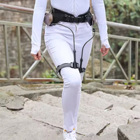 Exosquelette ergonomique antidérapant pour la marche, attelle de fixation du genou réglable, néoprène/nylon isolé, pour hommes, personnes âgées, patients