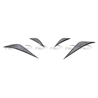 Pour BMW Série 3 E90 E92 E93 M3 2008-2013 En Fiber De Carbone Avant Pare-chocs Aile Canards Garnitures Séparateurs État Neuf