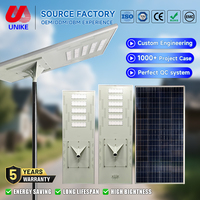 Lampe solaire LED tout-en-un pour route, extérieure, pour autoroute et rue, IP65, 120W, 130W, 150W, SMD3030, en aluminium avec lentille PC, fabrication OEM et ODM