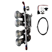 Kit Throttle Body TZ7-2-45B-1 FAJS 40/42/45/48/50/55DCOE untuk VOLVO PENTA B200/230, Mengubah Karburator ke EFI, HITAM atau PERAK