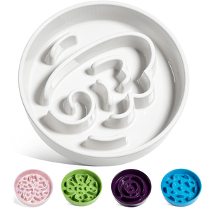 Wholesale Slow Dog & <b>Cat</b> Pet Feeding Bowl with Non-skid Silicone Mat Plastic Food Grade Slow <b>Feeder</b> - Product Image 1