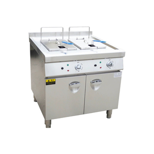 <span class=keywords><strong>Friteuse</strong></span> électrique/gaz à double commande en acier inoxydable avec deux paniers pour la maison, les hôtels et les restaurants - Product Image 1