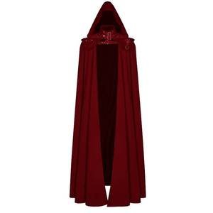 Capa medieval con capucha, capa gótica larga, gabardina para Halloween, disfraz de diablo, bruja, muerte - Product Image 1