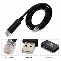 Câble de communication FTDI FT232RL USB UART TTL vers RJ12 6P6C pour monture Skywatcher AZ, liaison PC, contrôle PC, câble plat EQMOD