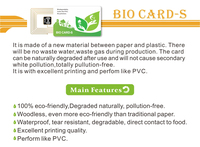 Tarjeta de Control de Acceso Encriptada RFID NFC de 13.56MHz, Ecológica, de Papel Bio, con Chip Resistente al Agua para Boletos