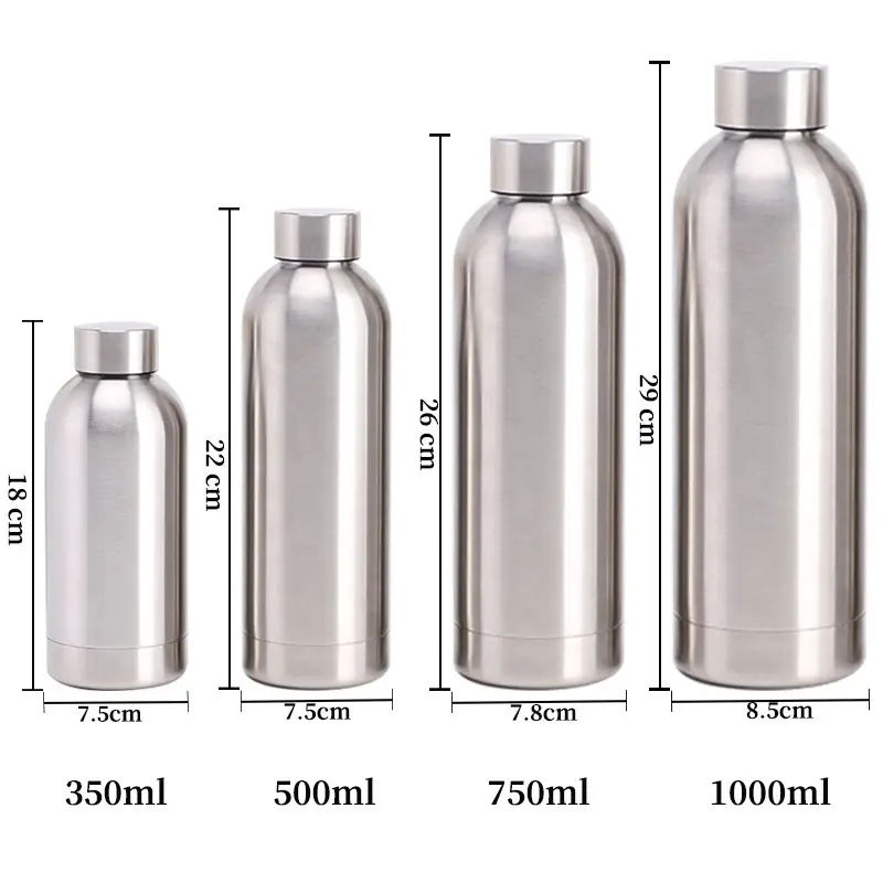 Venta al por mayor deportes botellas de agua deportes aislados botellas de agua de acero inoxidable 500ml termo deportivo botella de agua de acero inoxidable
