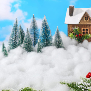 Luxurious Premium Artificial Faux Snow Fluff <strong>Fiber</strong> for Christmas Tree Covering Home and Party Decorations - Product Image 6
