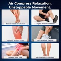 Système de récupération par compression d'air Eveekon, appareil professionnel de massage séquentiel, bottes de récupération pour les pieds et les jambes
