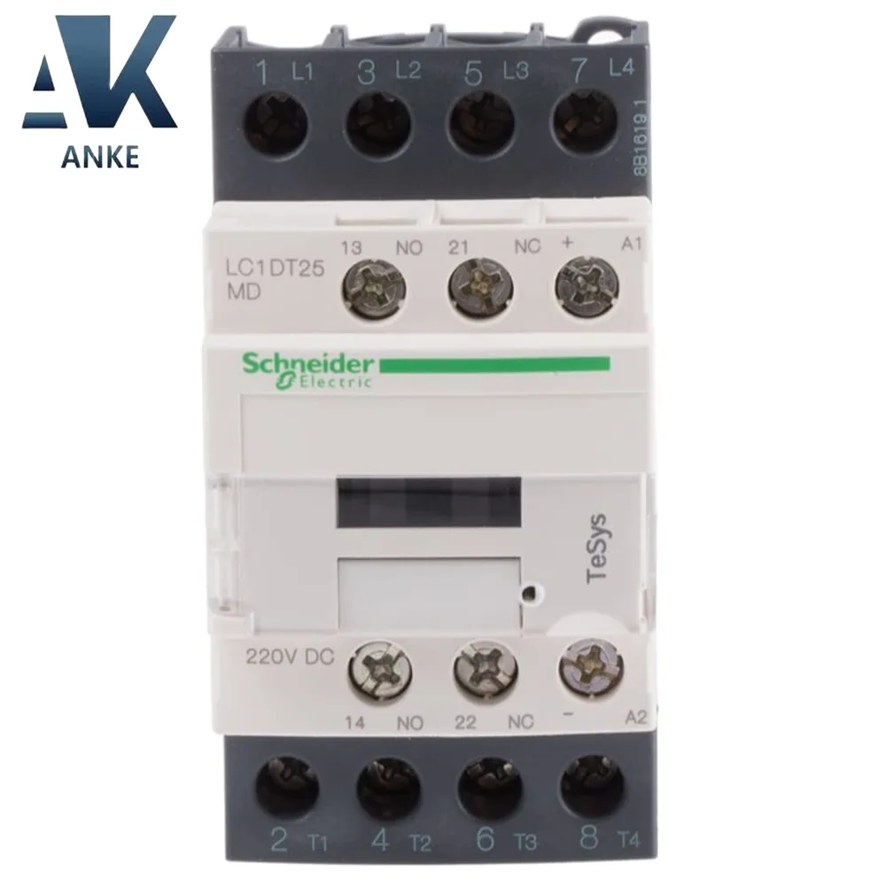 LC1DT25MD Electric Contactors LC1D Series 4 pole contact 25 A contact voltage 690 V AC/DC for Schneider