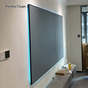 PerfecTisan Màn Hình Máy Chiếu Kích Thước Lớn 150 Inch Màn Hình Máy Chiếu Alr Treo Tường Ném Dài Rạp Chiếu Phim Gia Đình Kim Cương Màu Đen - Product Image 3