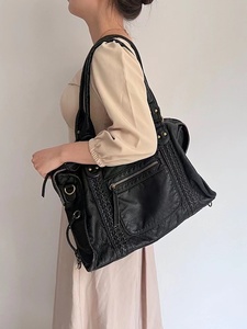 Borse da Viaggio Grandi in Stile Vintage per Donne, Borse a <span class=keywords><strong>Tracolla</strong></span> Y2K in Morbida Pelle PU Lavata, Vendita Calda - Product Image 2