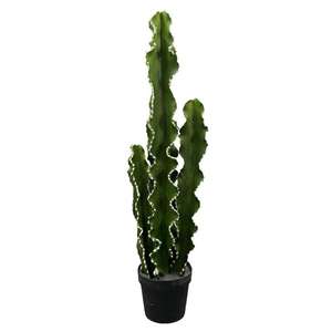 Grand Cactus Artificiel en Pot pour Bureau, Décoration d'Automne, Fleurs et Couronnes Décoratives, Vente en Gros - Product Image 6