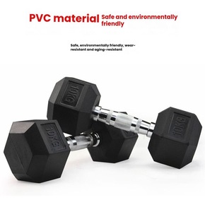 <span class=keywords><strong>Manubri</strong></span> cromati antiscivolo con nucleo in ghisa gommata Bad Company I per fitness completo, aerobica e ginnastica, 40 <span class=keywords><strong>kg</strong></span> (<span class=keywords><strong>2</strong></span> pezzi) - Product Image 3