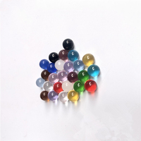 Violet rose vert jaune bleu rouge solide 8mm boules de verre en cristal clair colorées