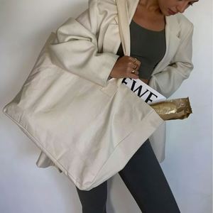 Heavy Duty Cotton Canvas Tote Bag - <b>Extra</b> <b>Large</b> Women's Handbag for Weekend Shopping & Travel - Product Image 1
