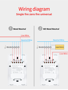 SLS 2 Gang Smart Wall <strong>Touch</strong> <strong>Switch</strong> US Standard PC Material <strong>Single</strong> Pole Interruptor WiFi Remote Control Alexa Compatibility 250V - Product Image 3