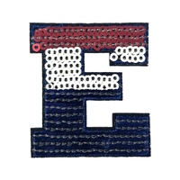 Patchs adhésifs en tissu personnalisés avec 26 lettres anglaises, pour vêtements et sacs à dos, à paillettes, pour le bricolage transfrontalier