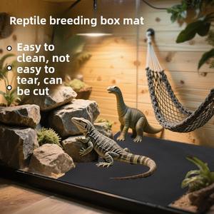 Tapis de substrat pour reptiles, revêtement de terrarium, imperméable, antidérapant, accessoires pour terrarium de gecko et lézard - Product Image 2