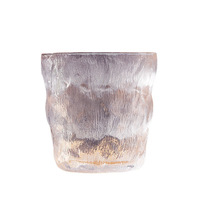 Gobelet à eau en verre sodocalcique éco-responsable, inspiré des glaciers, avec design japonais sans pied ni couvercle, pour le bureau et la maison