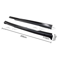 Extensions de bas de caisse R Style en fibre de carbone noire pour Camaro SS 2011-2013