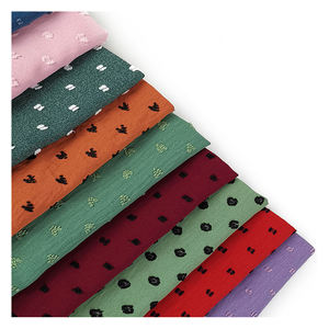 Tela elástica de dos colores, 100% poliéster, 160-170gsm, corte de flores - Product Image 6