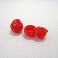 Contenants de soins de la peau en poudre de beurre pour le corps rouge rose vert style coréen 80g 30g 10g pots de crème cosmétique en plastique
