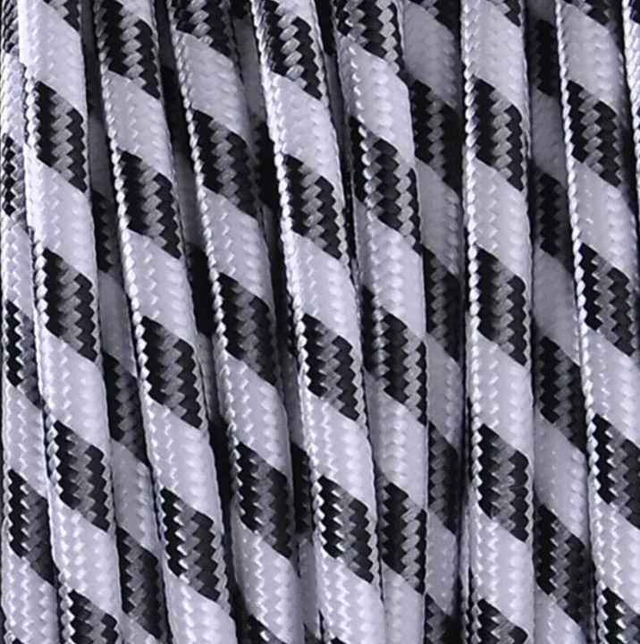 PATIKIL 50 Ft Twisted Cloth Covered Lamp Wire - 18AWG 2-Conductor, UL Listed, Vintage Style For Pendant Lights, DIY