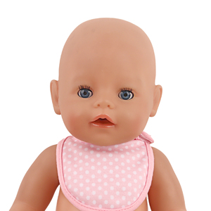 Reborn bébé poupée vêtements bavoir <span class=keywords><strong>18</strong></span> pouces réaliste corps doux nouveau-né poupée vêtements accessoires cadeau parfait pour les enfants de 3 ans et plus - Product Image 3