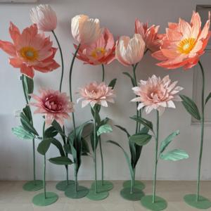 Lot de petites fleurs en papier marguerites pour vitrine, décoration de mariage, fond de scène, décoration de fête, décoration intérieure - Vente chaude - Product Image 1