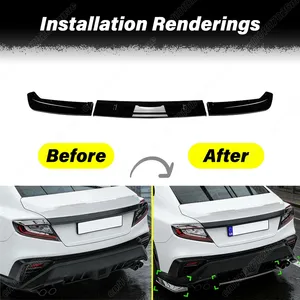 สำหรับ WRX STI VB ปี 2022 2023 2024 2025 ชุดแต่งสปอยเลอร์ลิปดิฟฟิวเซอร์กันชนหลังรถยนต์ อุปกรณ์ตกแต่งเสริม - Product Image 2