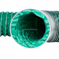 Tuyau d'évacuation télescopique MUTRI en bâche triple protection, flexible, renforcé par spirale en fil d'acier, ignifuge