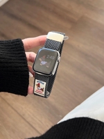 BEEFLYPOWER Beliebte Wahl Weenie Puppy Elastisches Gewebtes Nylon-Schlaufenarmband mit Magnetverschluss für Apple IWatch S11 10 8 9se 76