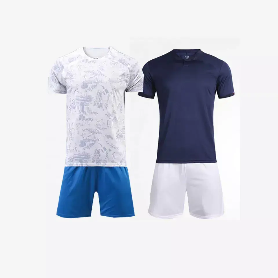 2022 New France Soccer Jersey Custom Logo Football Shirt Blue Men Soccer Uniform