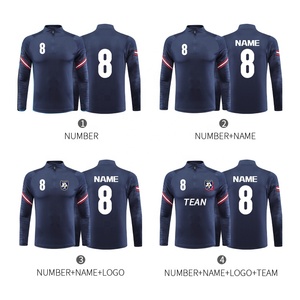 Survêtements personnalisés pour hommes, vêtements de sport, jogging, survêtement de football, survêtement de haute qualité, fermeture éclair intégrale, velours, ensemble de survêtement décontracté pour l'entraînement 905 - Product Image 3