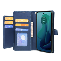 Étui de téléphone magnétique à rabat pour Motorola G32 G31 E14 E32 G Power 2024 G Stylus 2024 G Play 2024 G 5G 2025 avec porte-cartes
