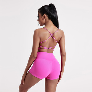 En stock, expédition rapide : Ensemble de sport anti-roulement avec contrôle du ventre et effet push-up fessier pour le cyclisme, le <span class=keywords><strong>jogging</strong></span> et les loisirs à domicile - Product Image 5