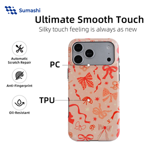 Coque de téléphone personnalisée par sublimation, revêtement PC+TPU 2-en-1 brillant, faible MOQ pour iPhone 17 Pro Max Samsung S25 - Product Image 5