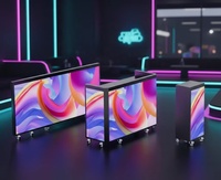 Póster Digital LED Plegable, Portátil, Multipanel, a Todo Color, con Ruedas, para Ascensores, Señalización, Pubs Móviles, Autoservicio, Negocios y Comercio Minorista