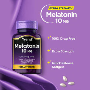 Cápsulas de melatonina de alta calidad de marca privada para un sueño saludable y relajante, ayudan a conciliar el sueño y a mantenerse dormido, cápsulas blandas. - Product Image 3