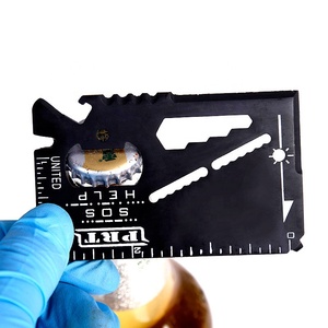 Kongbo-Kit de survie avec carte de crédit, accessoire de camping, idéal pour les poissons, 14 en 1 - Product Image 2