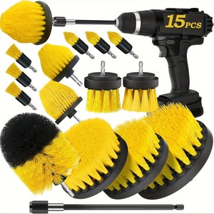 Kit de brosses multifonctionnelles pour perceuse, pour le nettoyage, le décapage des pneus et des jantes, et le nettoyage des interstices - Product Image 4