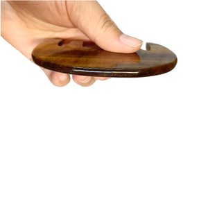 Peine de Piedra Ojo de Tigre Natural para Masaje del Cuero Cabelludo, Cuidado de la Salud Meridiana, Herramienta de Belleza con Mango Retro para Raspado - Product Image 2