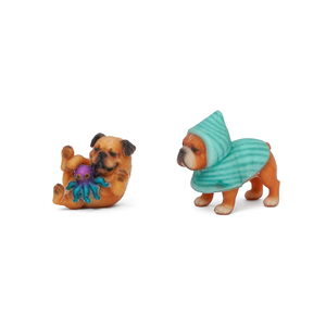 Adornos de Resina de Animales de Dibujos Animados, Bulldog Inglés - Rain & Toy para Decoración de Coche y Escritorio - Product Image 3