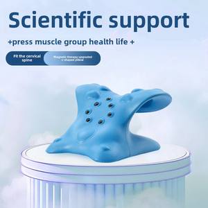 Bantal Pijat Leher Bentuk C Hotel Baru Magnet Anti Tungau Dapat Dilepas Dapat Dicuci untuk Penyangga Tulang Belakang Serviks Nyeri Leher/Bahu - Product Image 4