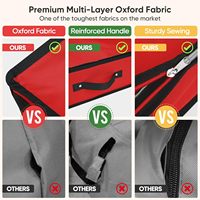 Emballage cadeau de qualité supérieure organisateur papier d'emballage de Noël pliable sous le lit sac de rangement conteneur boîte de rangement