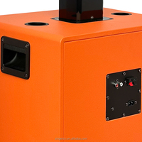 Alta calidad Buen sonido Gran potencia 10 pulgadas Altavoz de carro de madera TWS Audio de madera para exteriores recargable con micrófono
